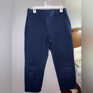 LOFT Deep Blue Curvy Trousers